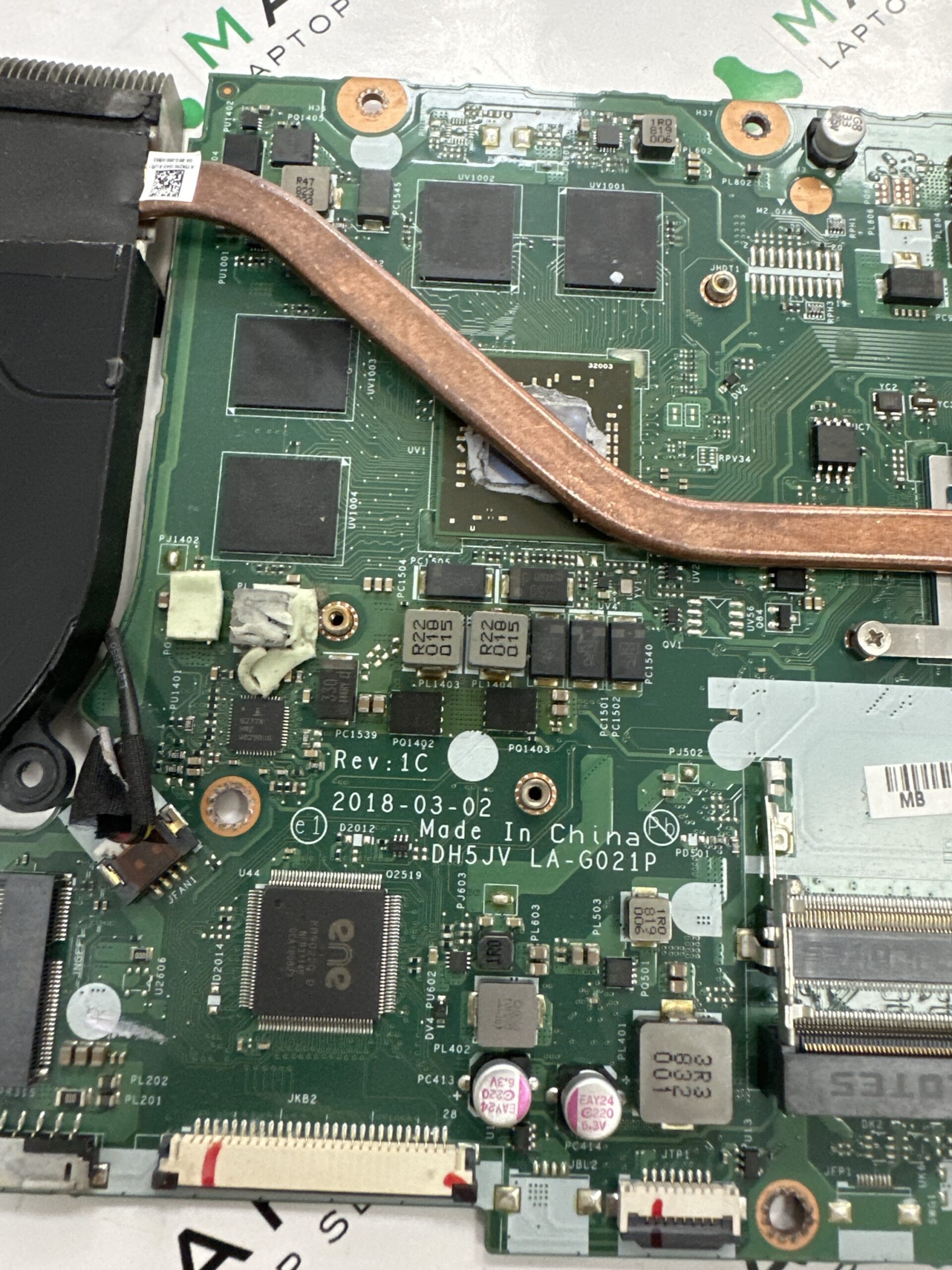 LA-G021P ACER AN515-42 A315-41 laptop anakart LA-G021P anakart DDR4 GPU RX560 - Görsel 3