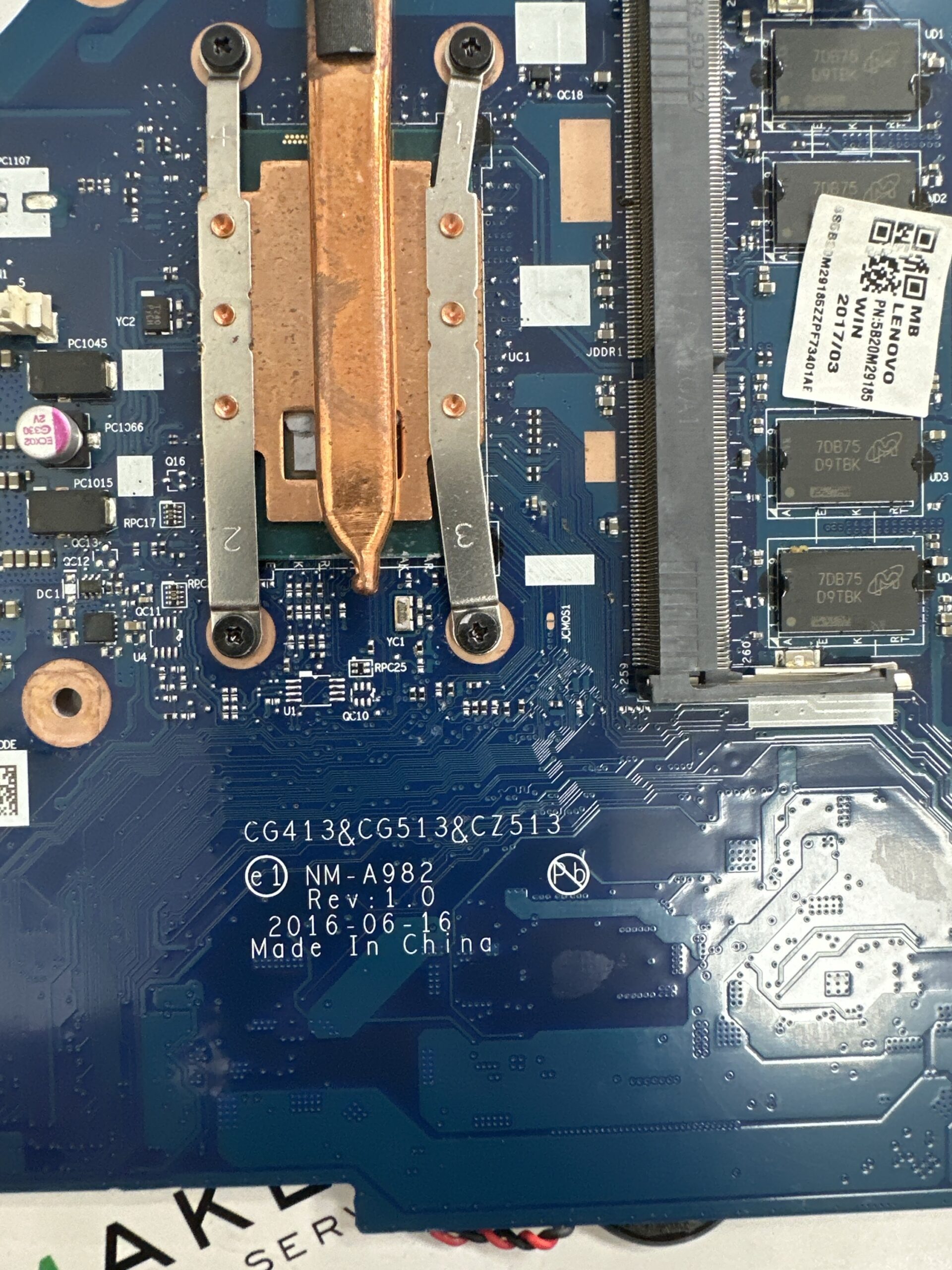 NM-A982 i5-7300U Lenovo Ideapad 310-15IKB anakart - Görsel 3