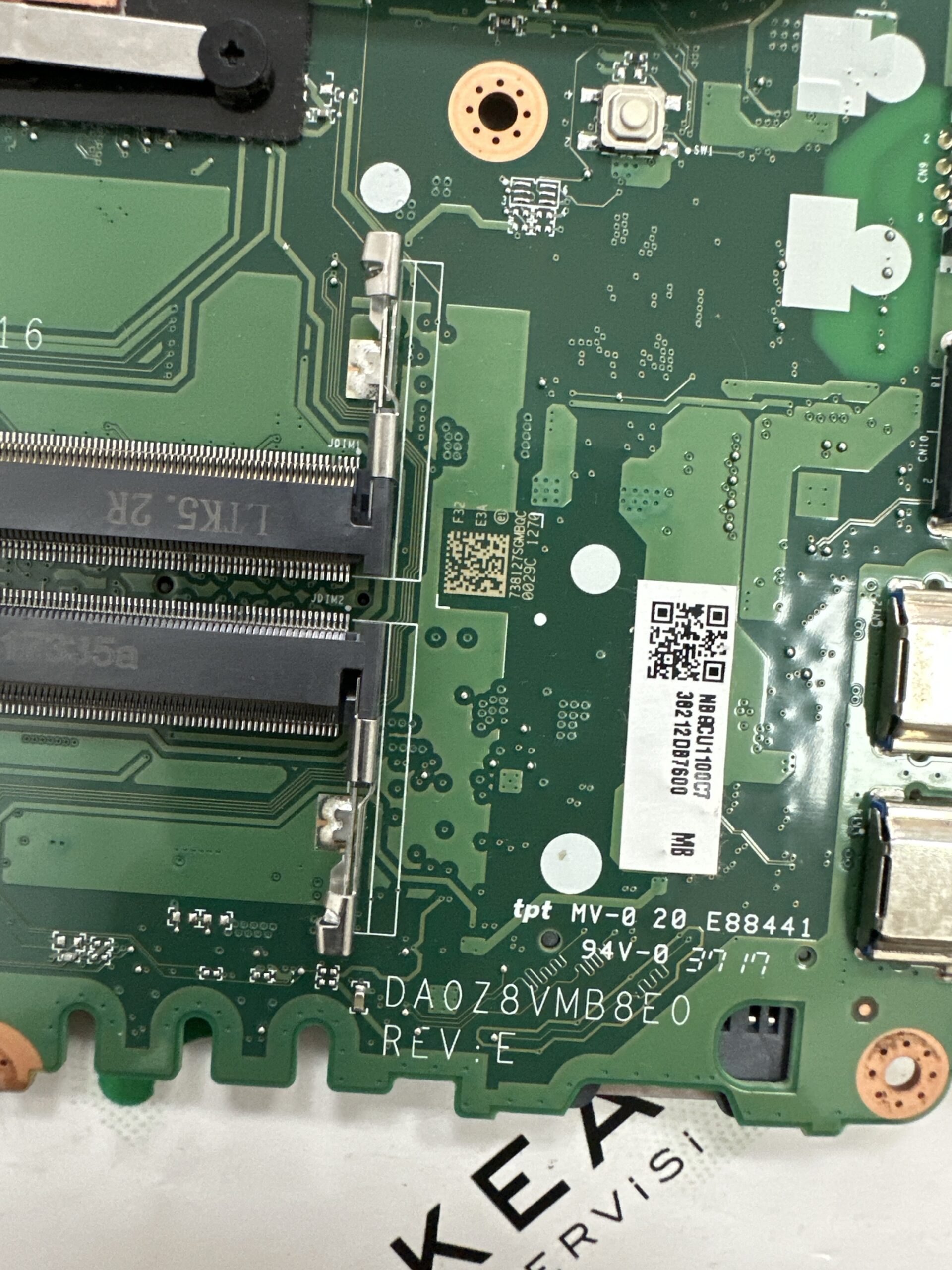 ACER Aspire E5-574 i7-7500U anakart DA0Z8VMB8E0 Z8V X16 - Görsel 3