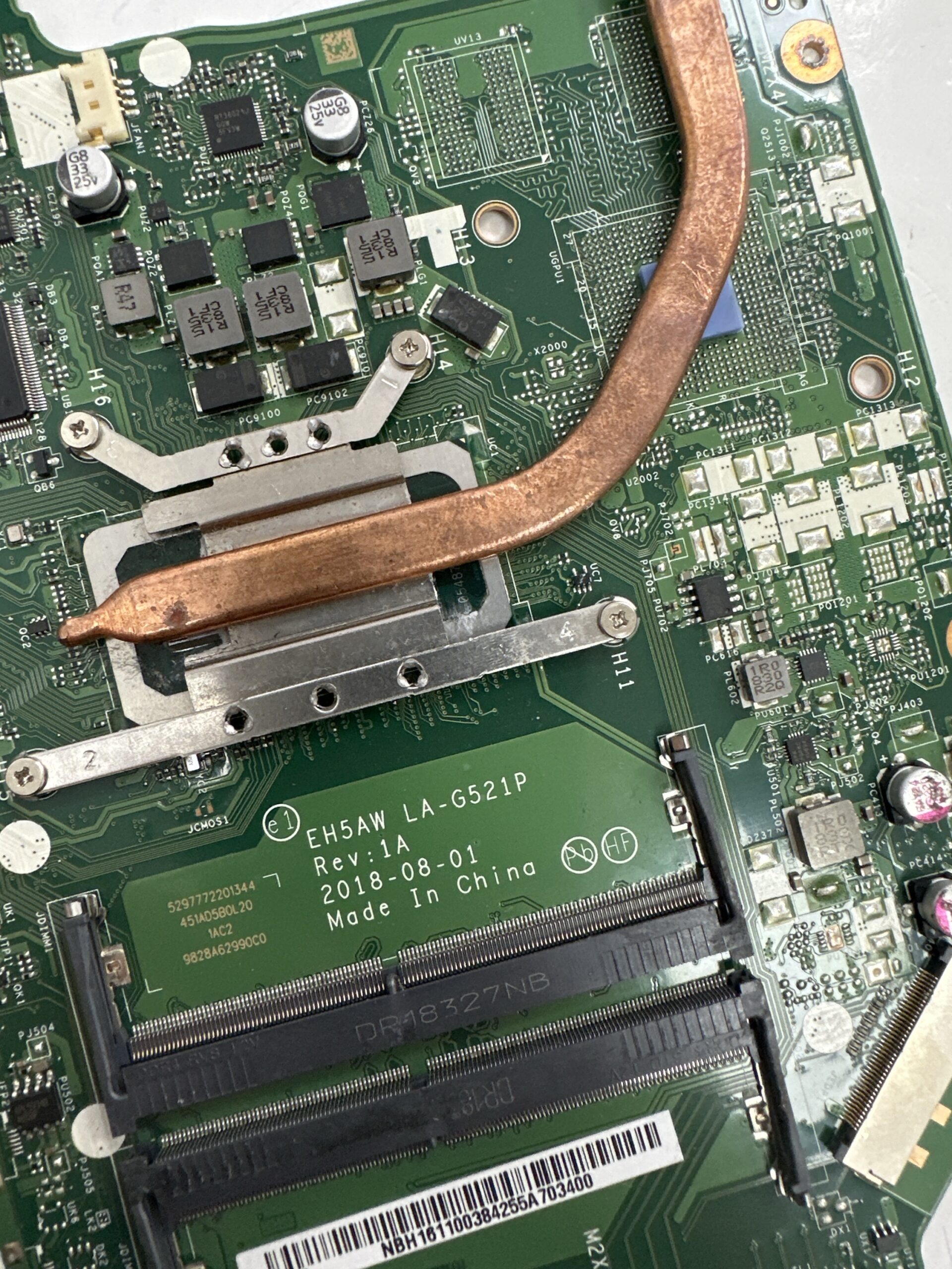 LA-G521P anakart Acer Aspire A515-52 A515-52G i7 8. Nesil - Görsel 3