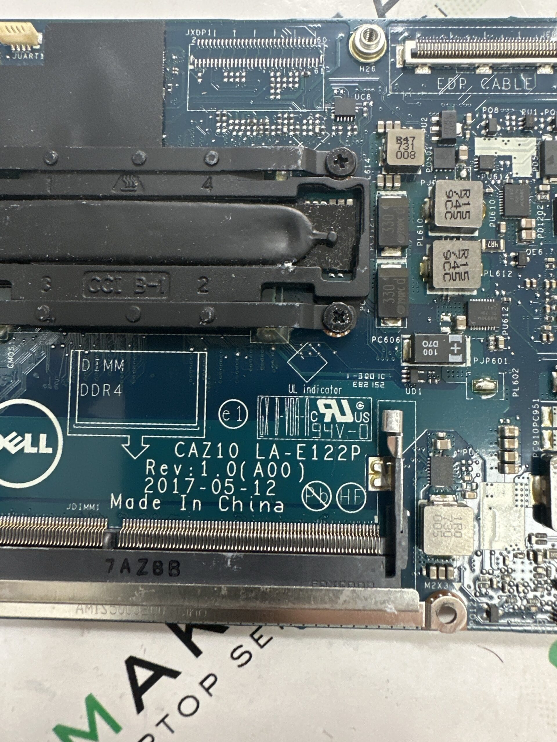 Dell Latitude E7280 LA-E122P SR2EY İ5-6200U LA-E122P anakart - Görsel 3