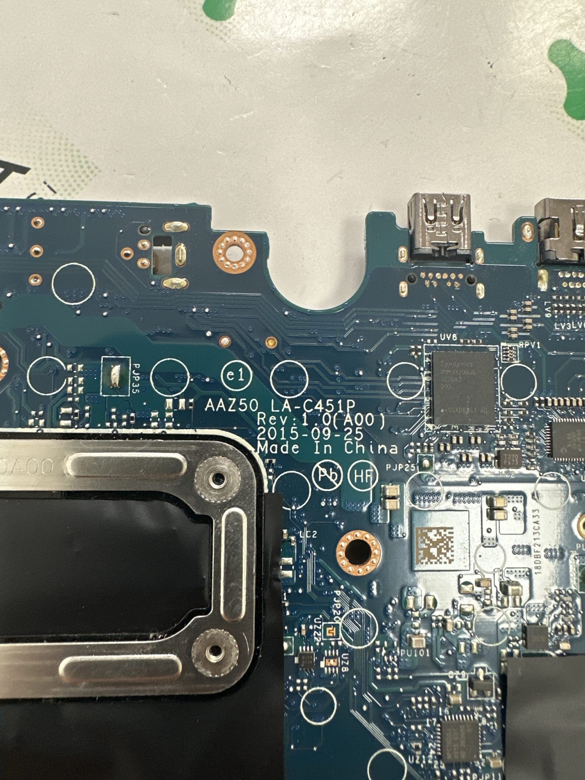Dell Latitude E7270 P26S Notebook Anakart AAZ50 LA-C451P - Görsel 3