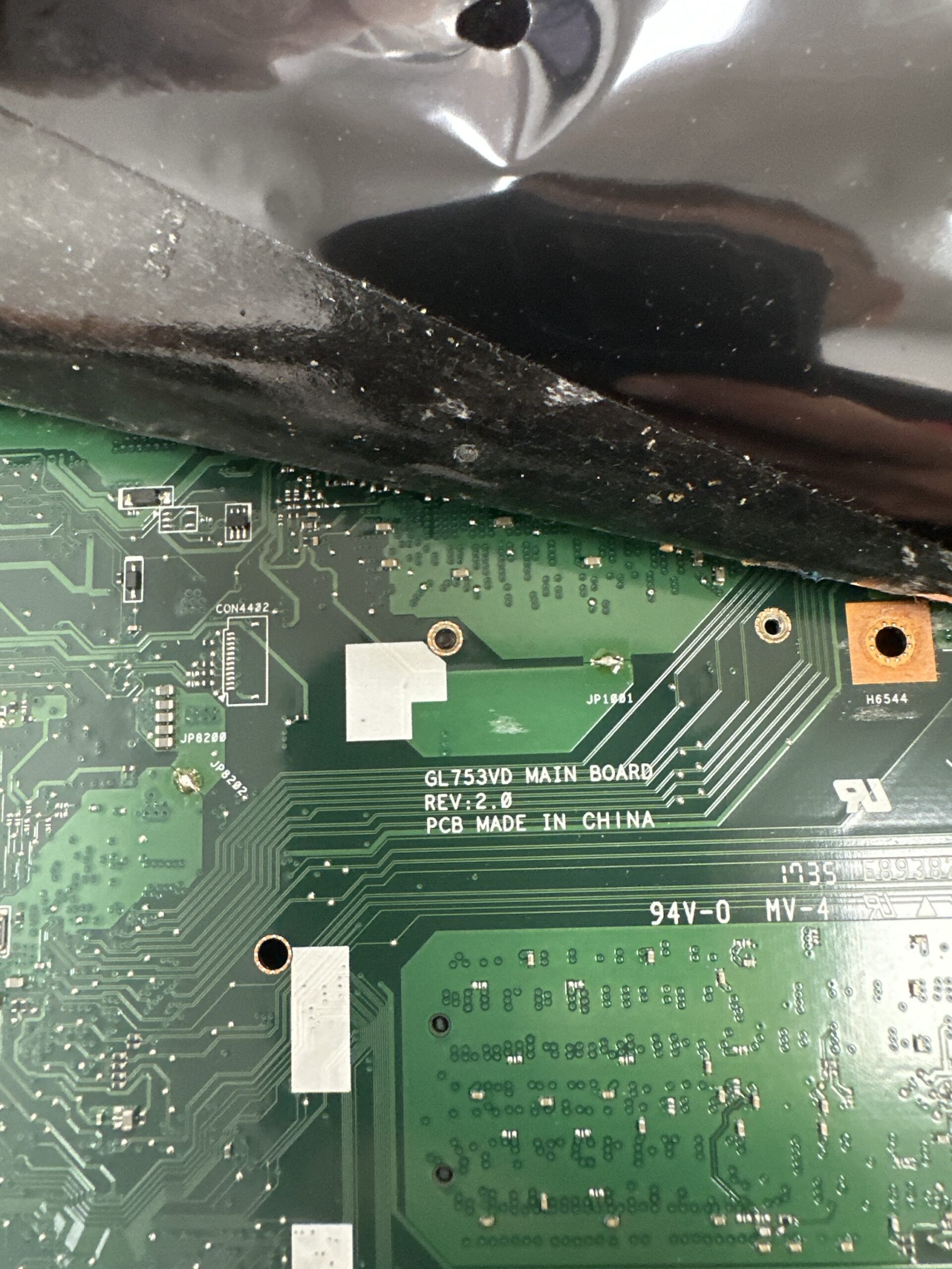 Asus GL753VD REV.2.0 için anakart SR32Q I7-7700HQ CPU GTX1050TI GPU ile 4GB Laptop anakart - Görsel 2