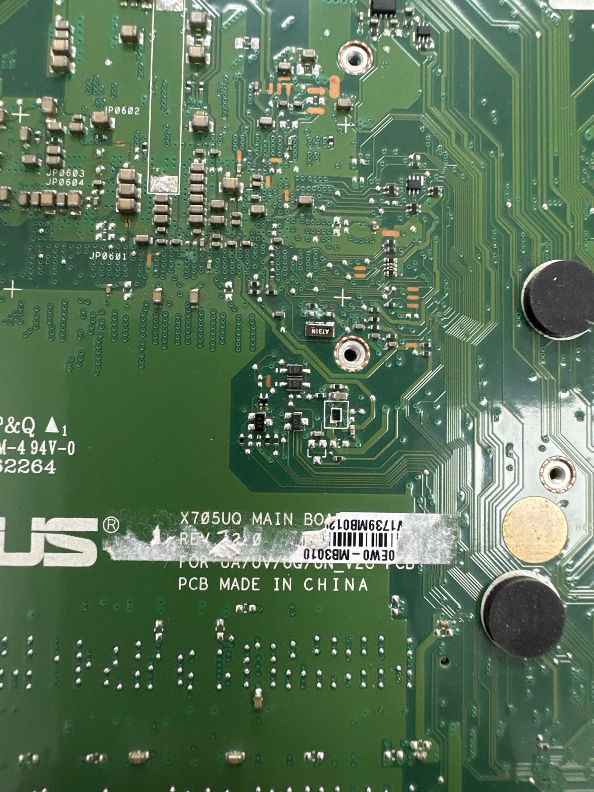 X705UQ anakart rev 2.0 ASUS X705UA X705UAP X705UAR X705U i5-7 - Görsel 2