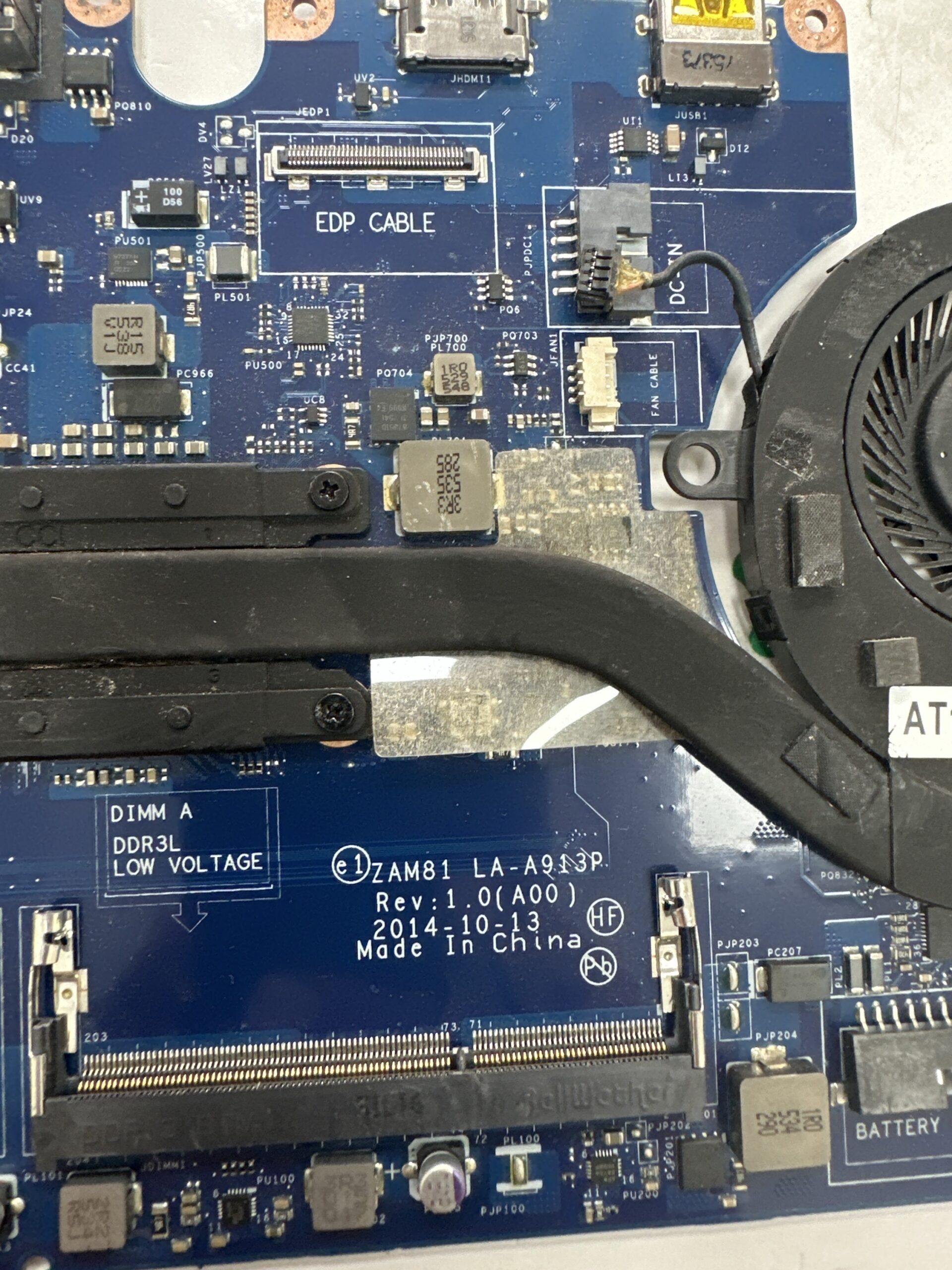 DELL Latitude E5550 Laptop anakart I7-5600U ZAM81 LA-A913P gpu - Görsel 2
