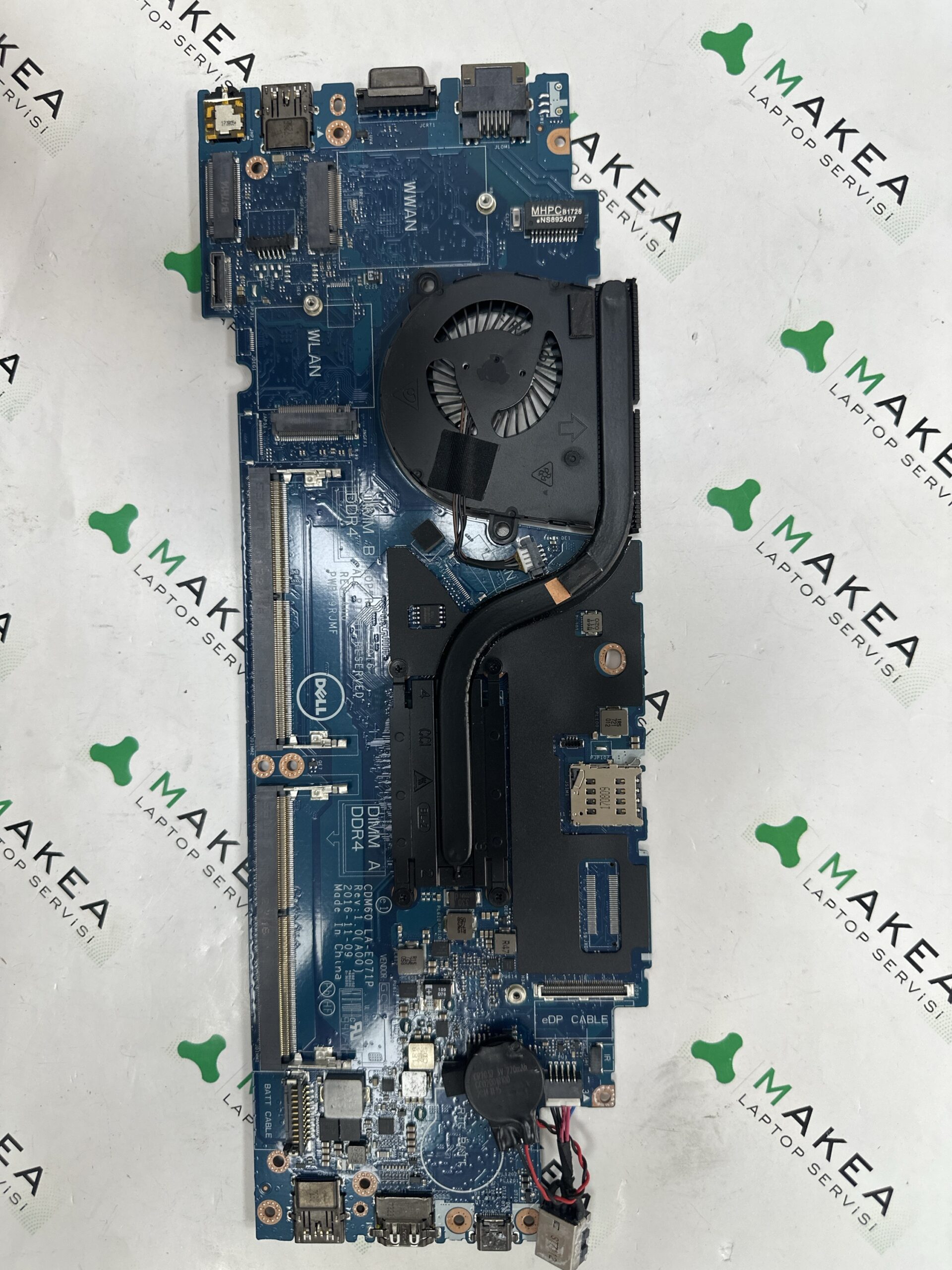 Dell Latitude 5280 Anakart LA-E071P i5-7300U CPU