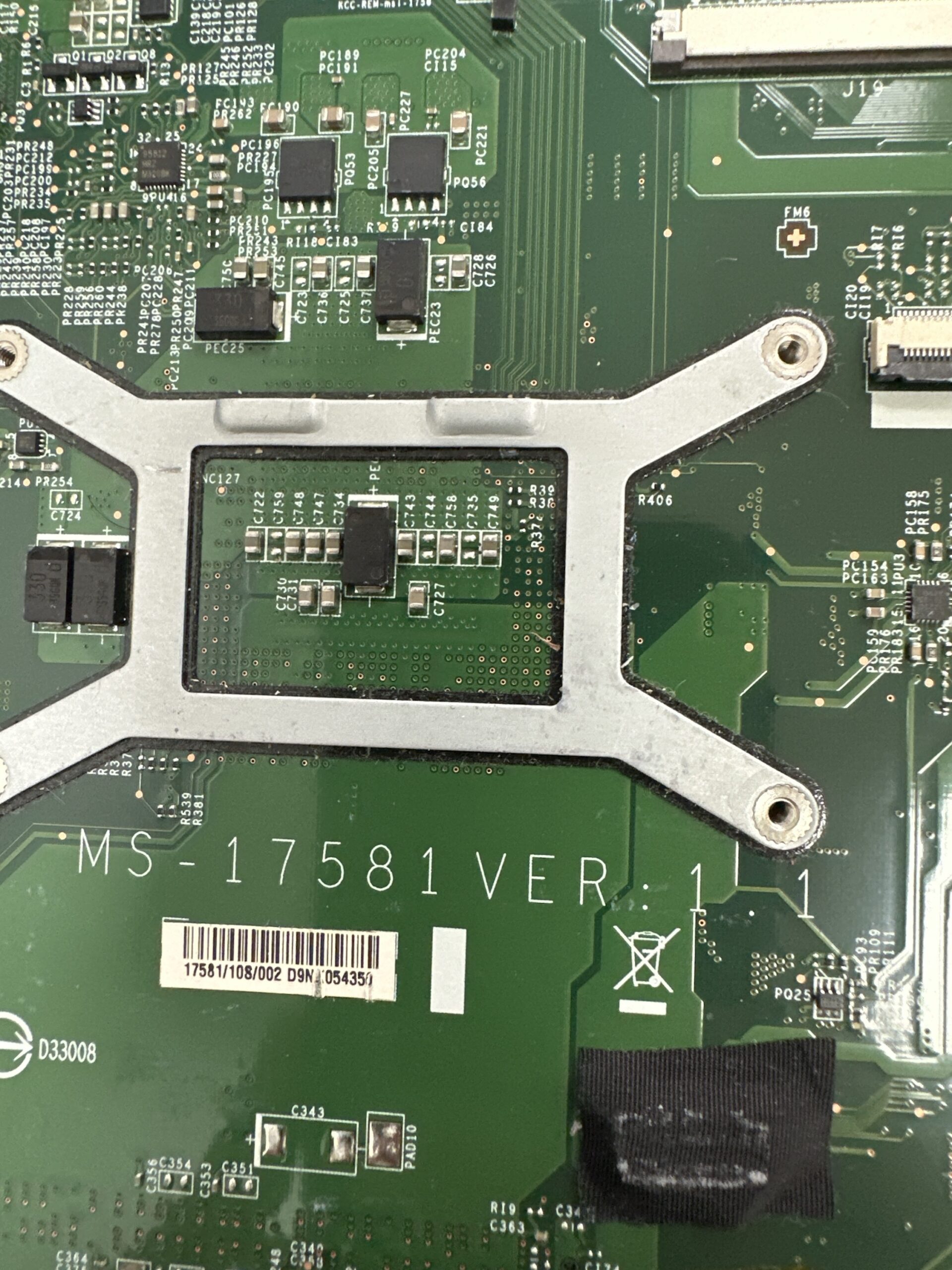 MSI MS-17581 VER:1 GP70 CX70 CR70 - Görsel 2