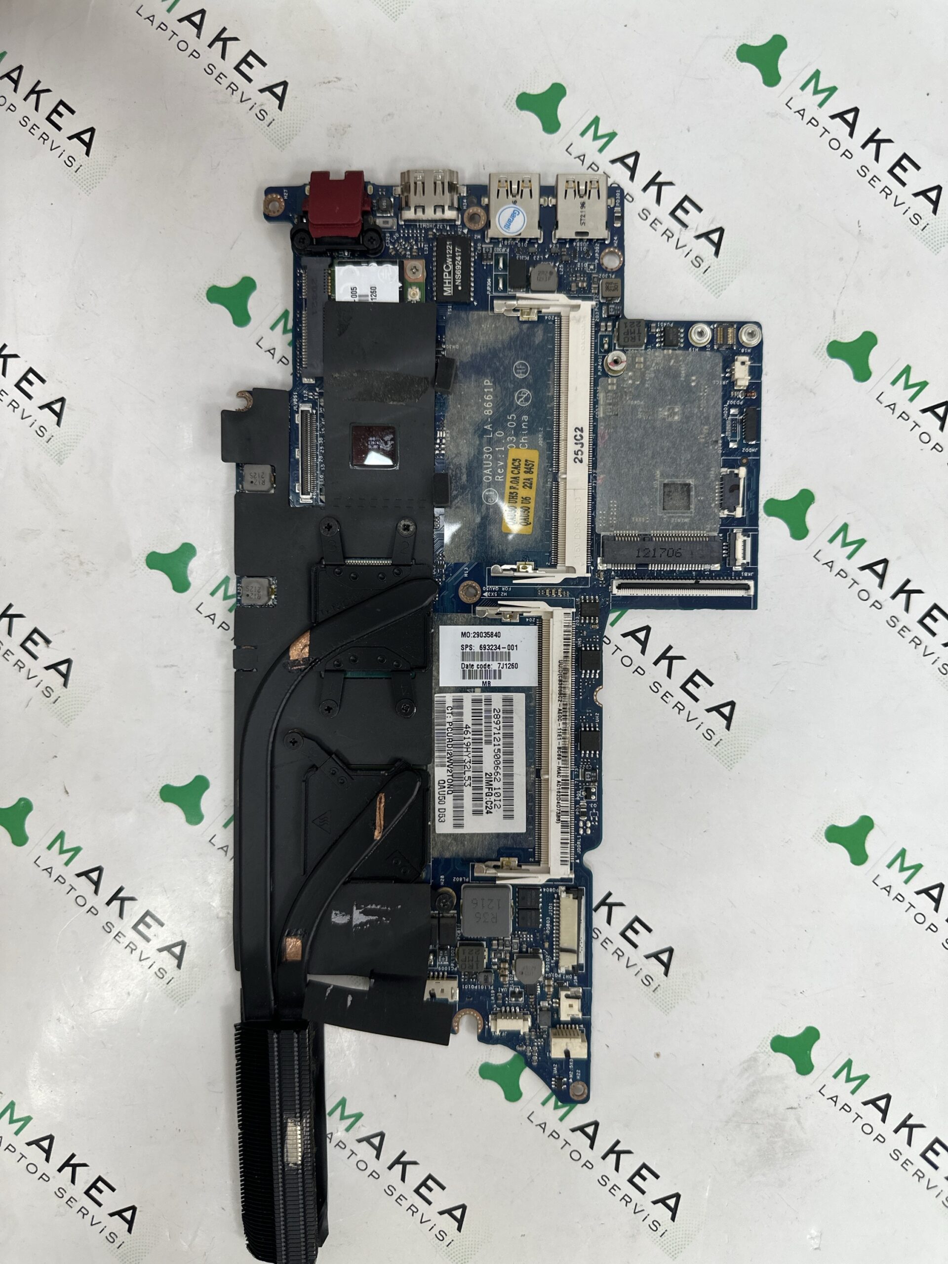 HP ENVY6 anakart 700485-001 LA-8661P SR0N8 I5-3317U