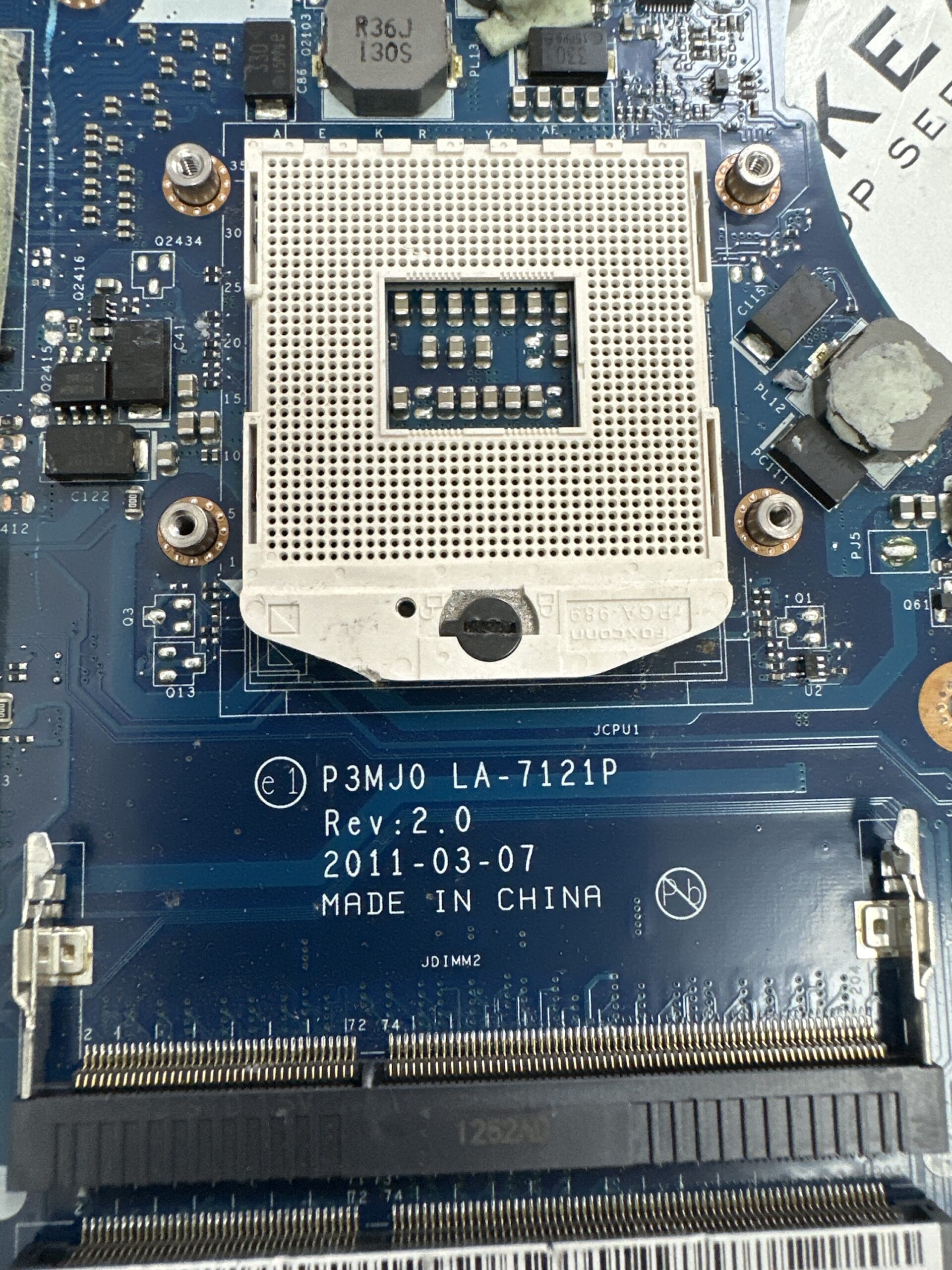 Acer 3830t anakart la-7121p anakart ekran kartli anakart - Görsel 2